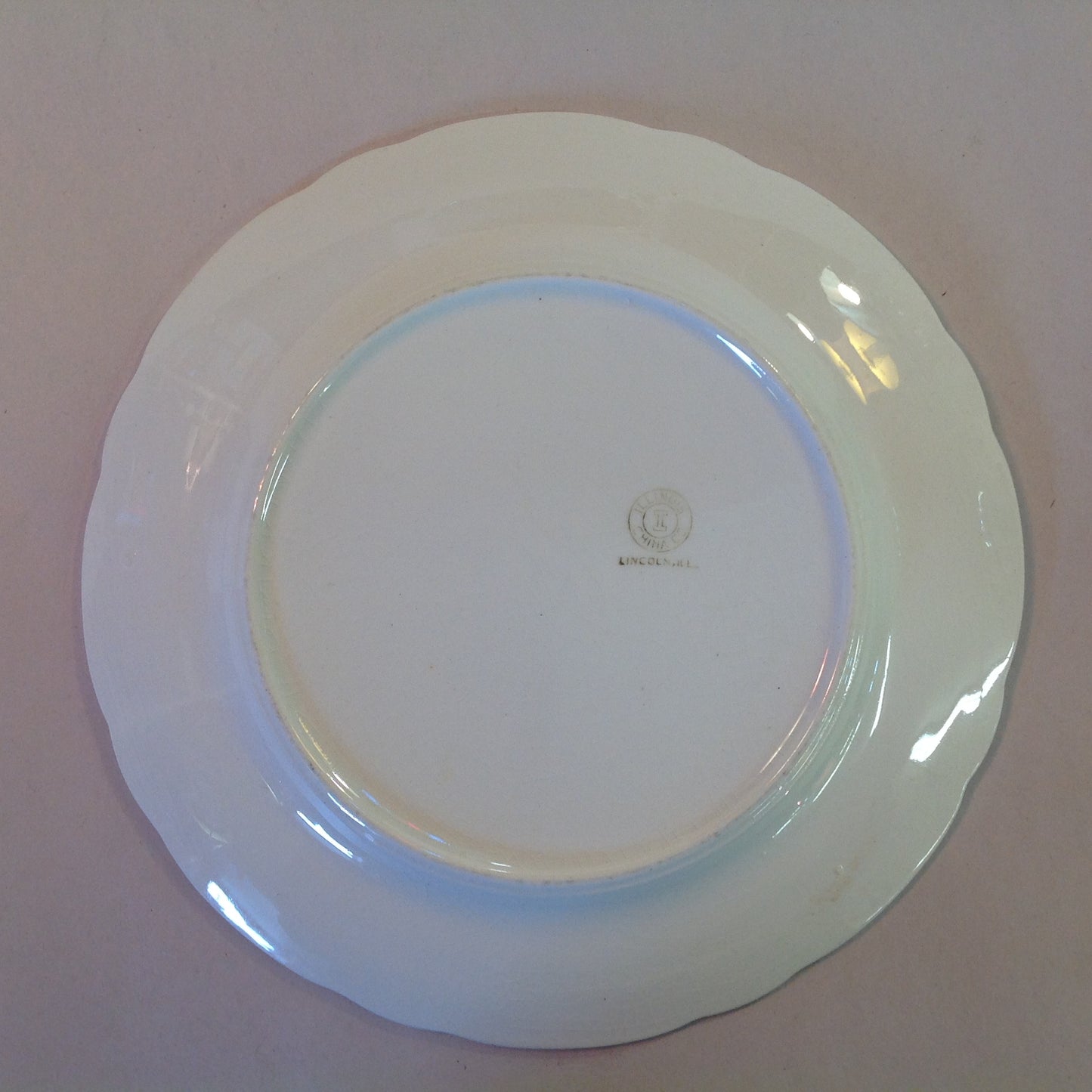 Vintage Mid Century White Porcelain Small Plate Zion Ware Restaurant Coffee Diner