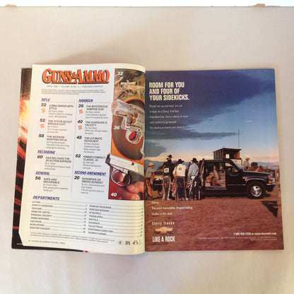 Vintage Apr 1998 Guns & Ammo Magazine 40th Anniversary Mini Sniper Torture Test NAA Guardian Vampire Gun