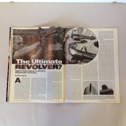 Vintage Apr 1998 Guns & Ammo Magazine 40th Anniversary Mini Sniper Torture Test NAA Guardian Vampire Gun