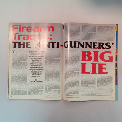 Vintage Oct 1997 American Rifleman Magazine Browning's Superposed Capstick Lost Story