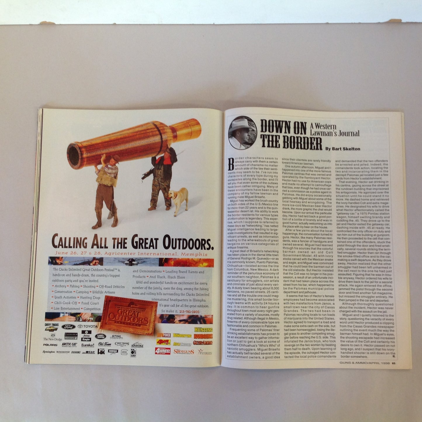 Vintage Apr 1998 Guns & Ammo Magazine 40th Anniversary Mini Sniper Torture Test NAA Guardian Vampire Gun
