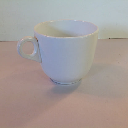 Vintage Mid Century White Porcelain Mug Zion Ware Restaurant Coffee Diner