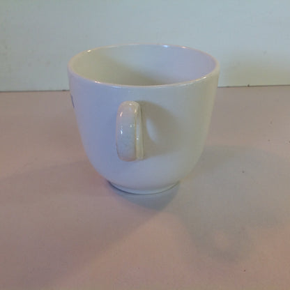 Vintage Mid Century White Porcelain Mug Zion Ware Restaurant Coffee Diner