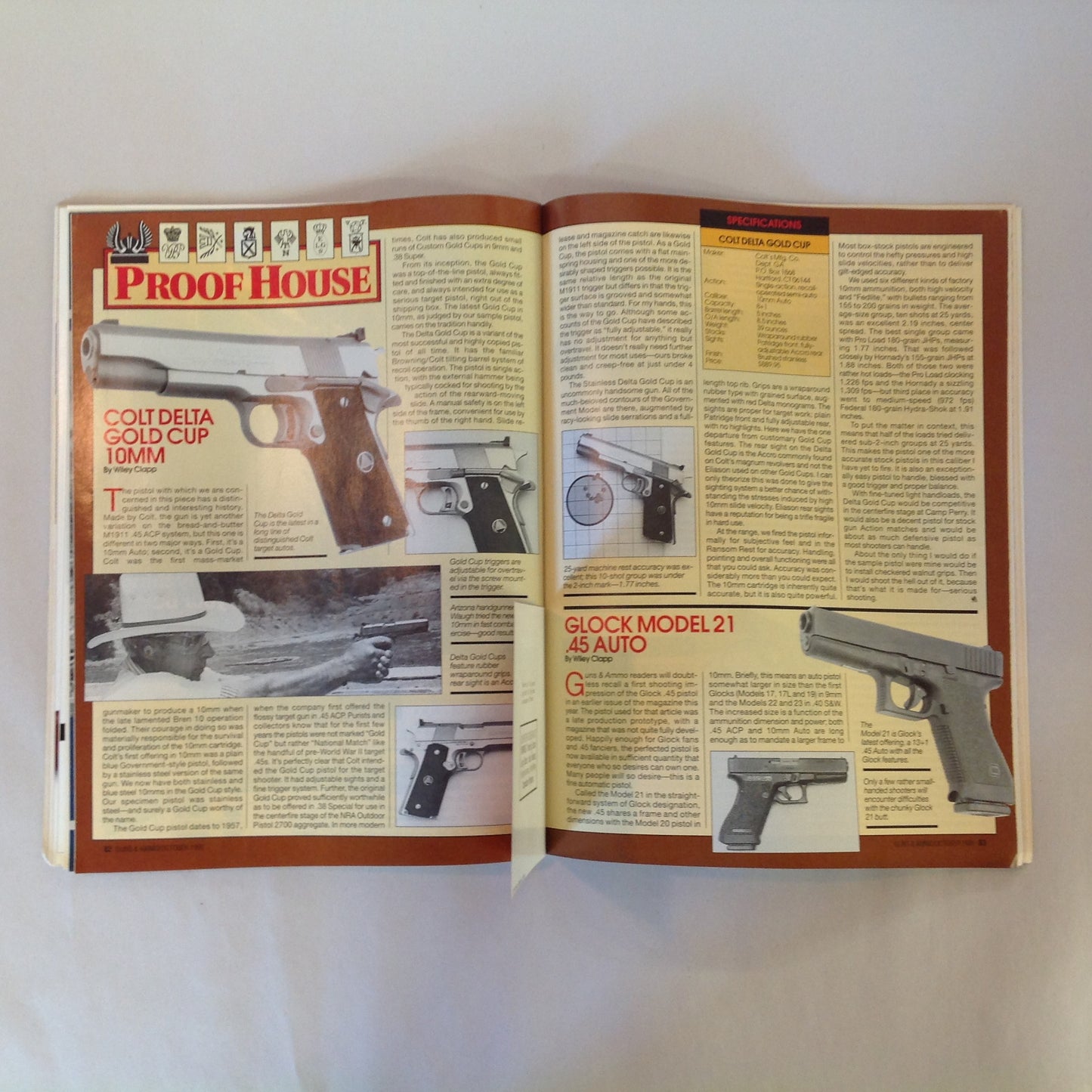 Vintage Oct 1991 Guns & Ammo Magazine Special Handguns Issue