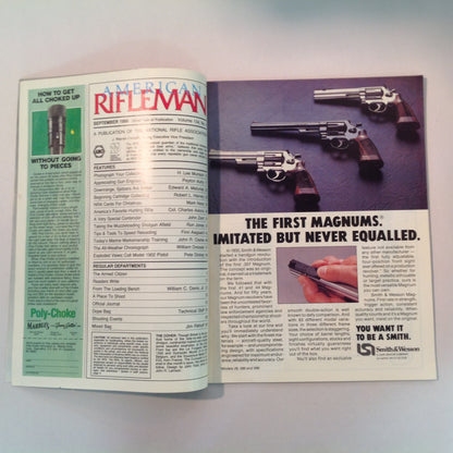 Vintage Sep 1986 American Rifleman Magazine Exploded Views: Colt 1902 Marine Marksmanship Muzzleloading Shotgunning