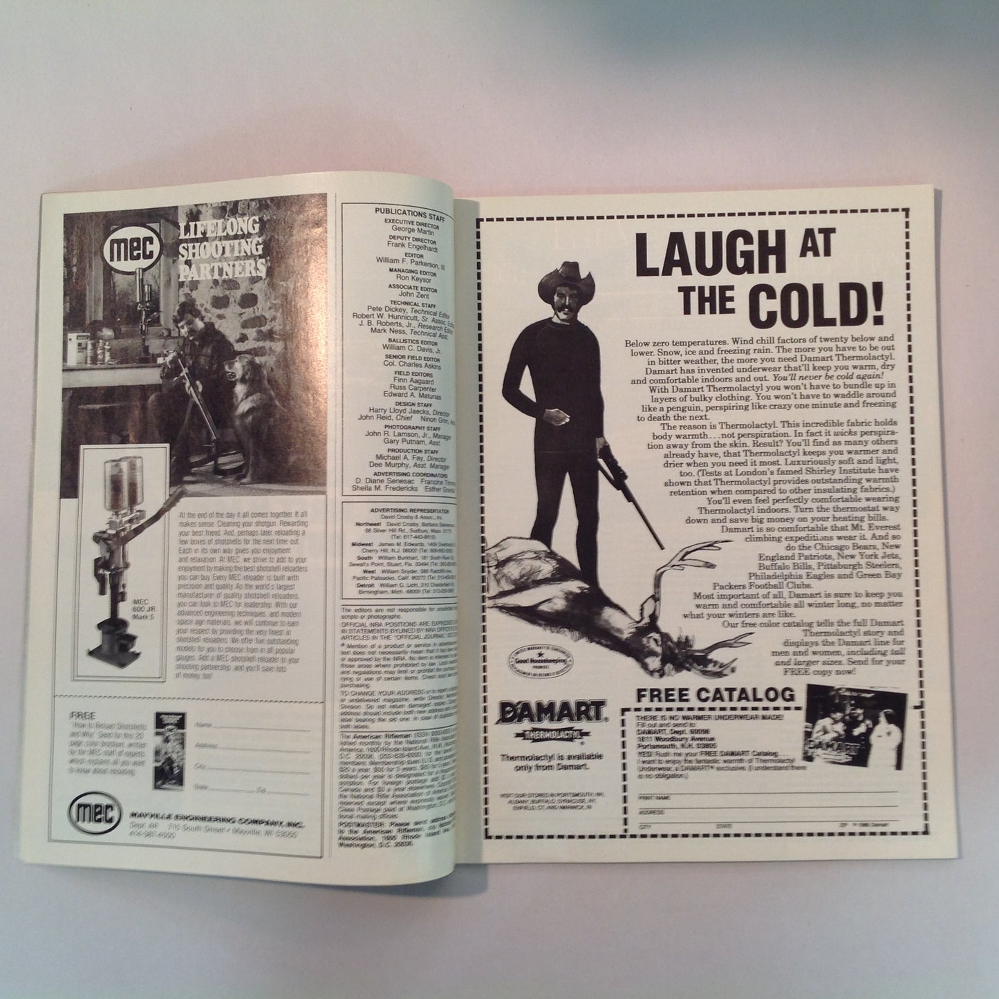 Vintage Sep 1986 American Rifleman Magazine Exploded Views: Colt 1902 Marine Marksmanship Muzzleloading Shotgunning