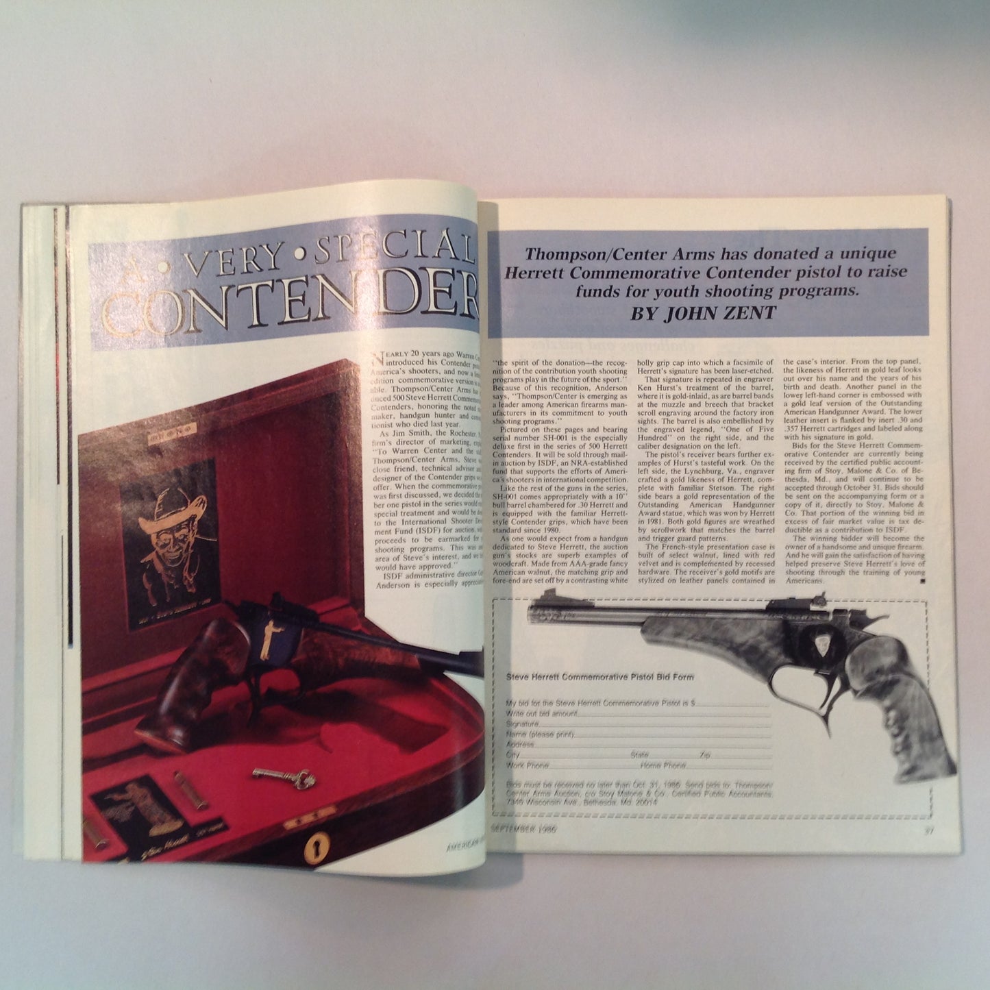 Vintage Sep 1986 American Rifleman Magazine Exploded Views: Colt 1902 Marine Marksmanship Muzzleloading Shotgunning