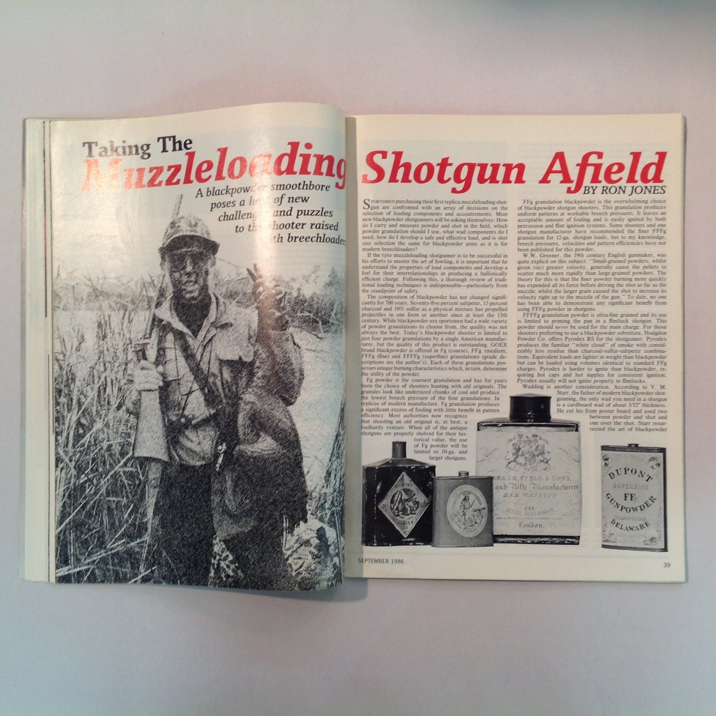 Vintage Sep 1986 American Rifleman Magazine Exploded Views: Colt 1902 Marine Marksmanship Muzzleloading Shotgunning