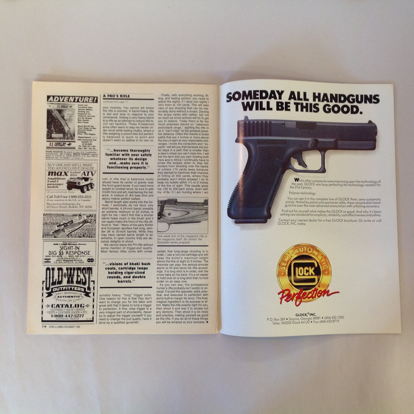 Vintage Dec 199 Guns & Ammo Magazine Exclusive Report: Top 10 Handguns