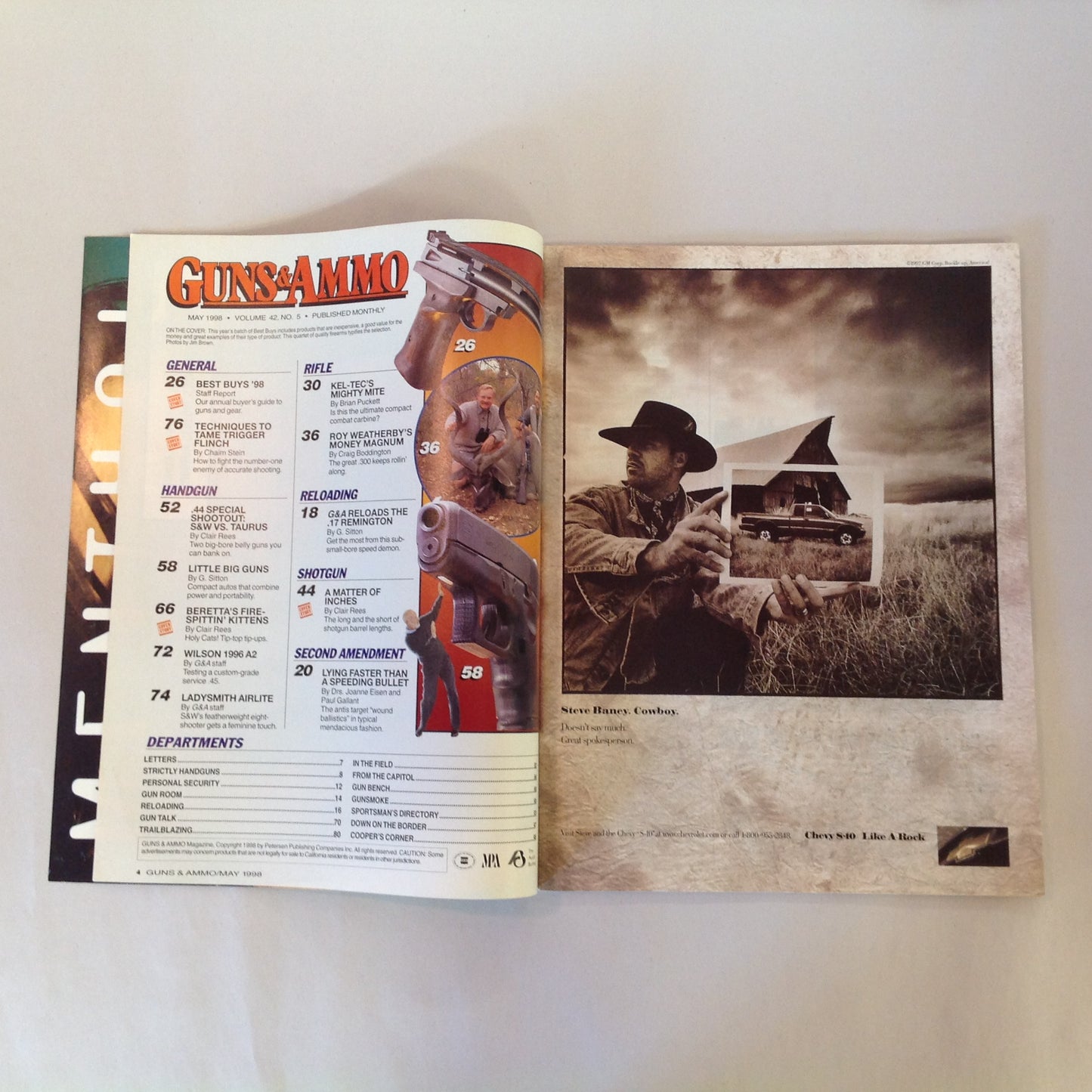 Vintage May 1998 Guns & Ammo Magazine 40th Anniversary Special Issue Best Buys: Quality Price Utility