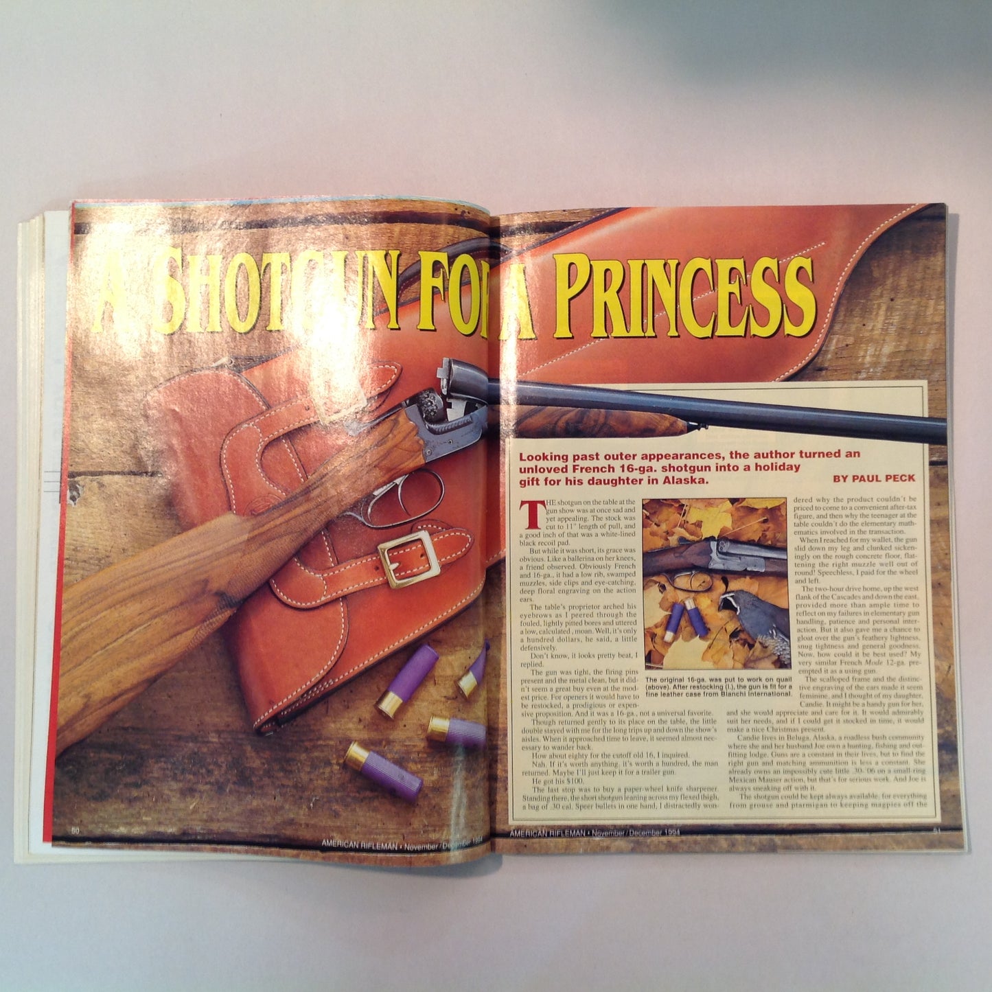 Vintage Nov/Dec American Rifleman Magazine Taurus Goes .45 ACP .30-06 Cartridge Shotgun For a Princess Camp Perry Report