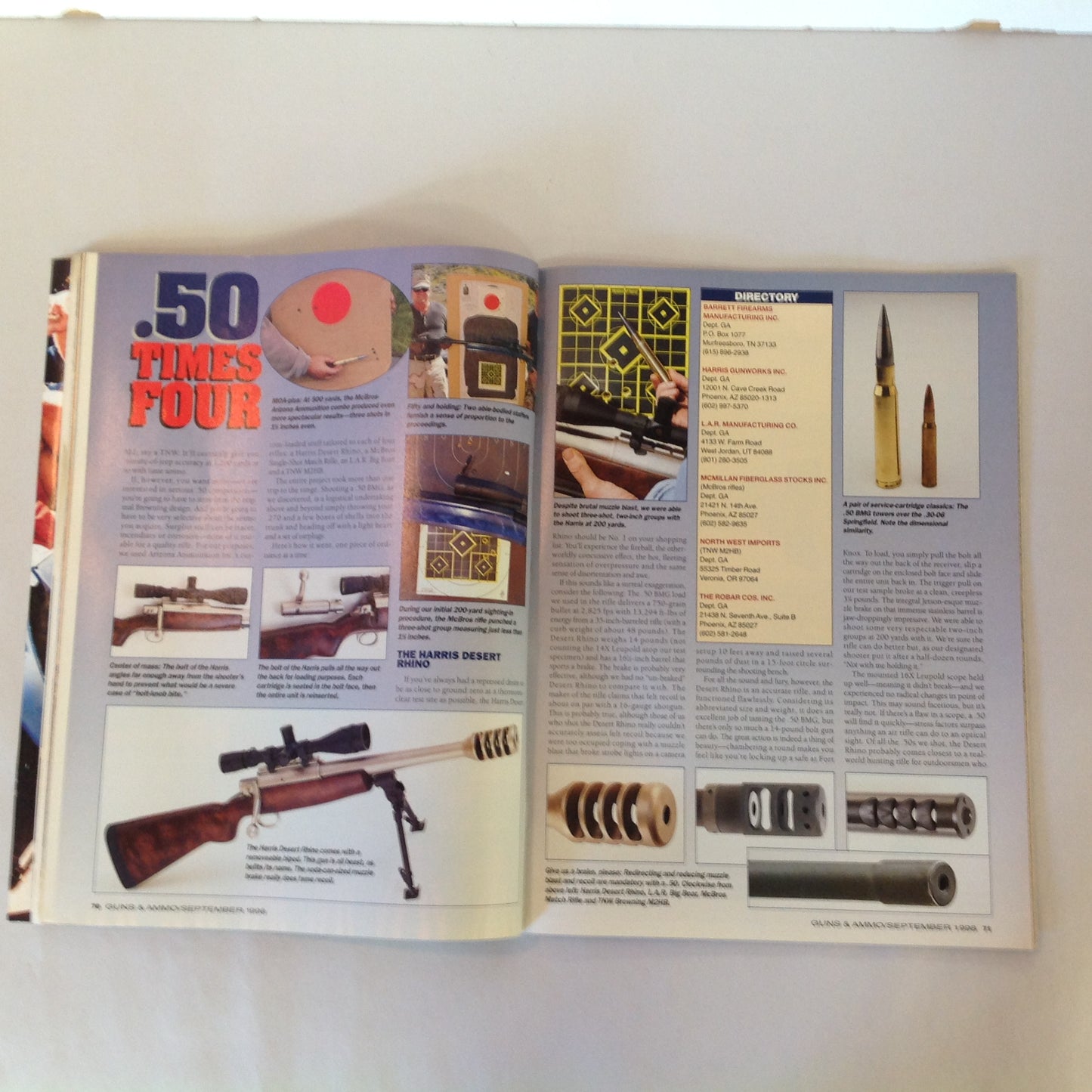 Vintage Sep 1998 Guns & Ammo Magazine 40th Anniversary Giant Collector's Edition