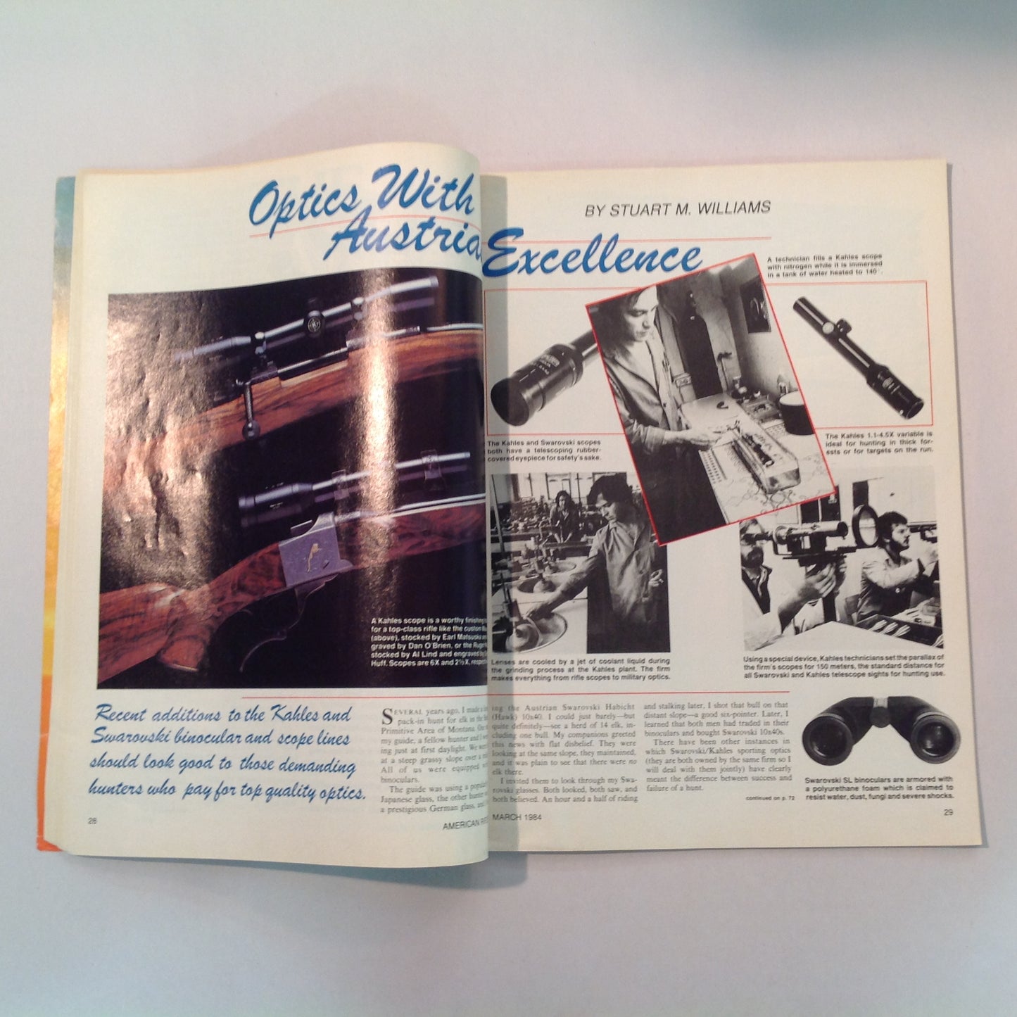 Vintage Mar 1984 American Rifleman Magazine Ruger's New Rimfire: Model 77/72 Roy Rogers Gun Owner's Friend