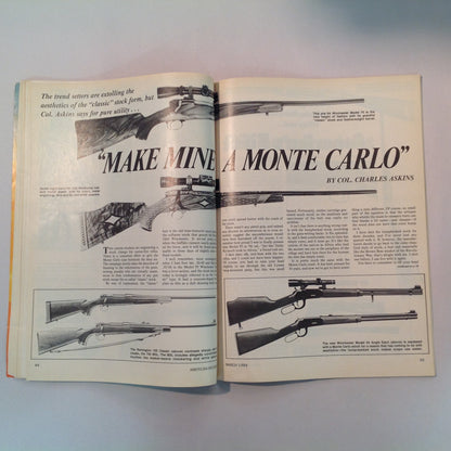 Vintage Mar 1984 American Rifleman Magazine Ruger's New Rimfire: Model 77/72 Roy Rogers Gun Owner's Friend