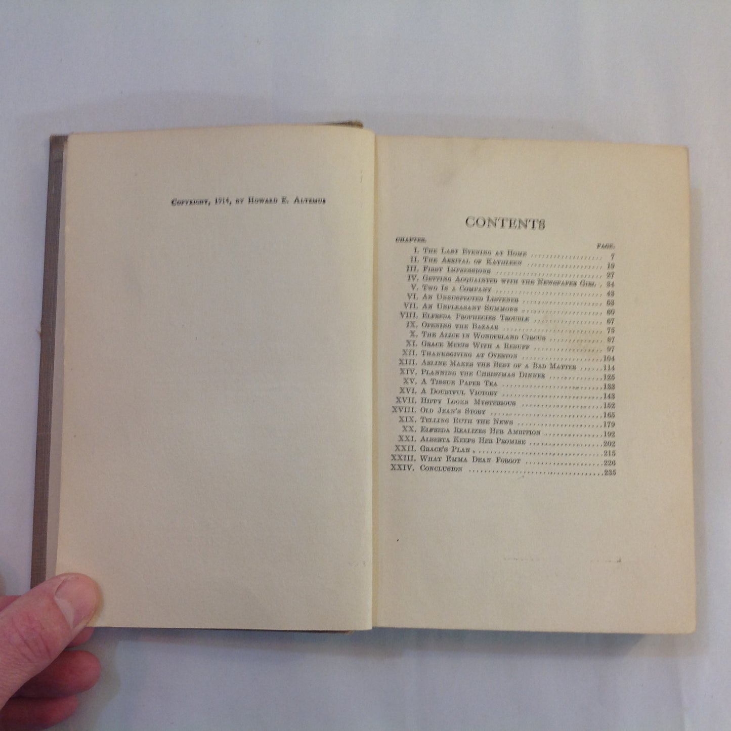 Antique 1914 Hardcover Grace Harlowe's Third Year at Overton College (The College Girls Series) Jessie Graham Flower, AM