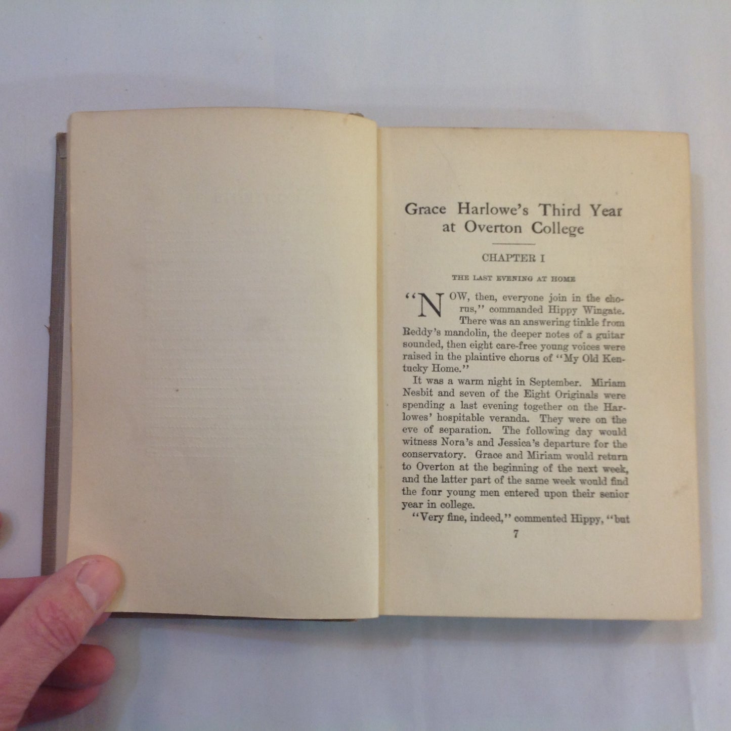 Antique 1914 Hardcover Grace Harlowe's Third Year at Overton College (The College Girls Series) Jessie Graham Flower, AM