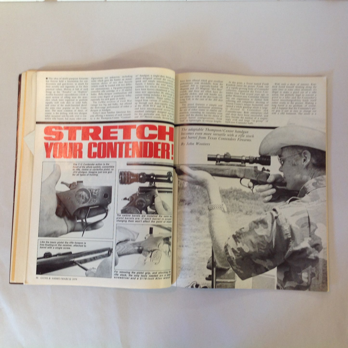 Vintage Mar 1979 Guns & Ammo Magazine The Bobcat Pistol Silhouette Mossberg .22 Auto