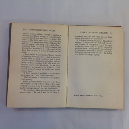 Antique 1914 Hardcover Grace Harlowe's Third Year at Overton College (The College Girls Series) Jessie Graham Flower, AM