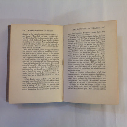 Antique 1914 Hardcover Grace Harlowe's Third Year at Overton College (The College Girls Series) Jessie Graham Flower, AM