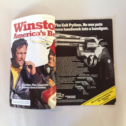 Vintage Feb 1983 Guns & Ammo Magazine Ruger M-77 Super Luger Hunting Loads Japanese Revolver