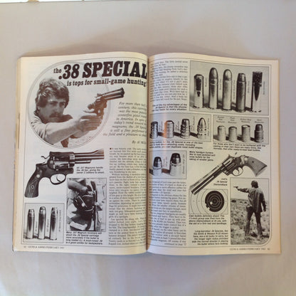 Vintage Feb 1983 Guns & Ammo Magazine Ruger M-77 Super Luger Hunting Loads Japanese Revolver