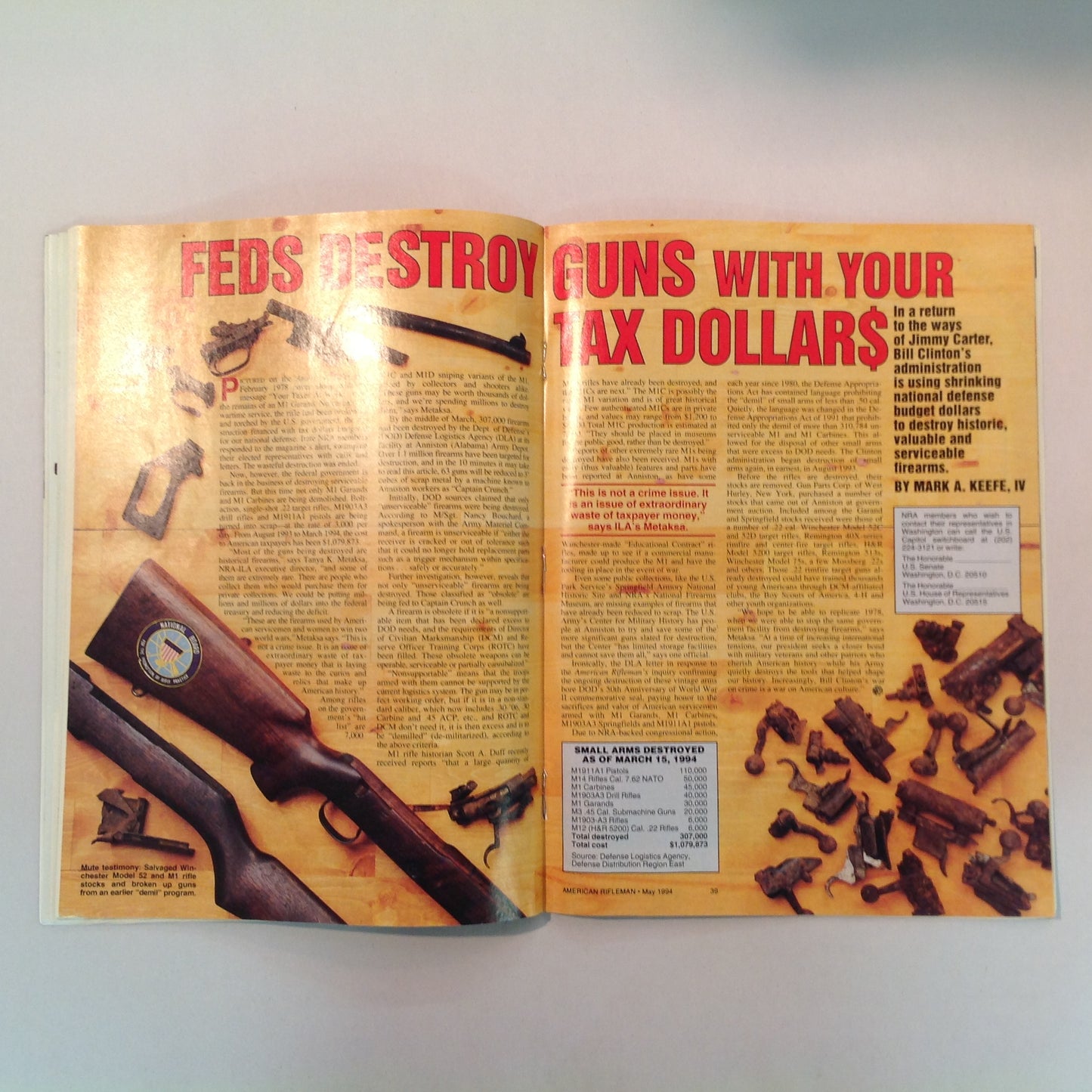 Vintage May 1994 American Rifleman Magazine Exclusive: .357 Sig Auto Test Report New S&W Sigma Series NRA Members Vote