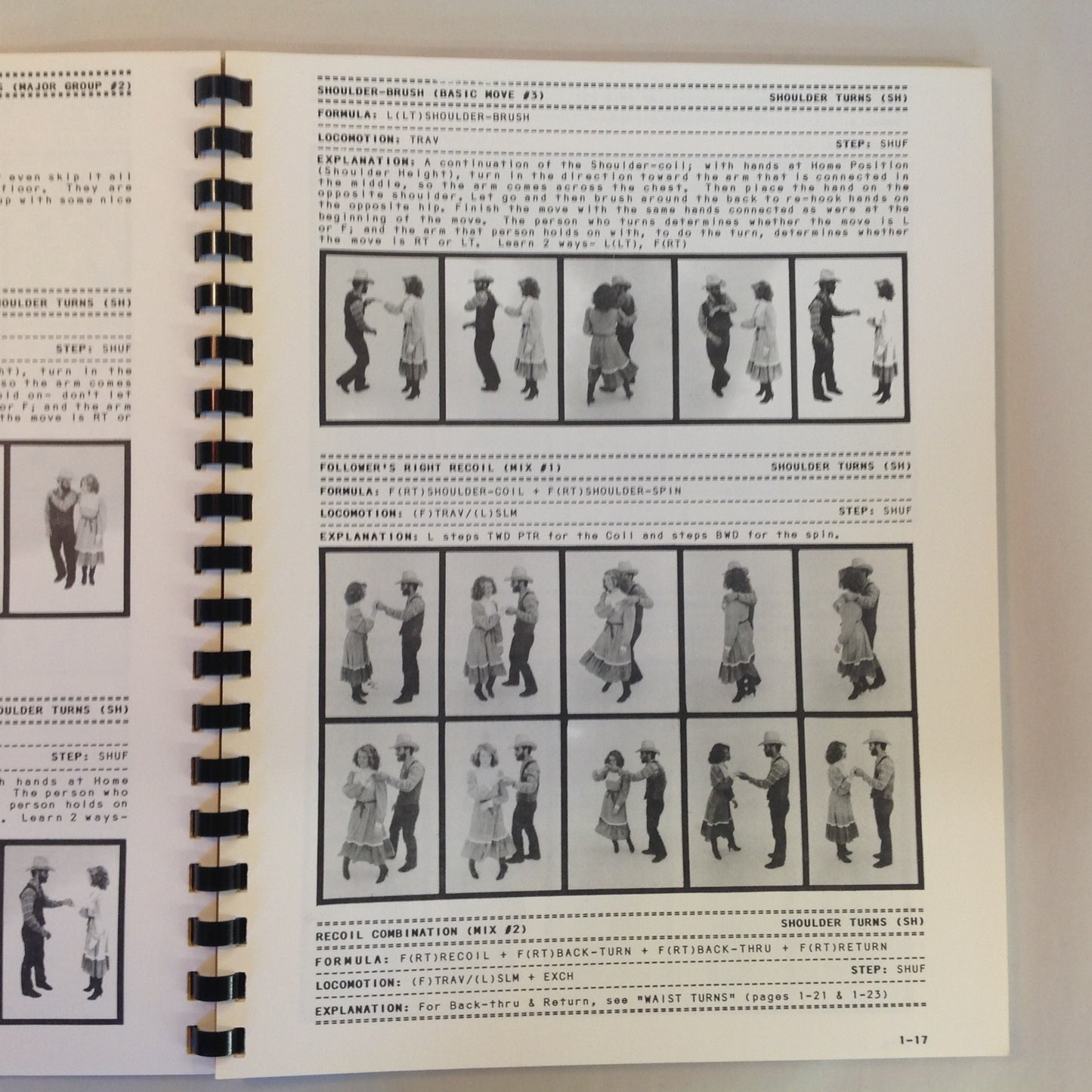 Vintage 1983 Spiral Bound Country & Western Dance Manual Michael Femiano Swing Round Two Step Line