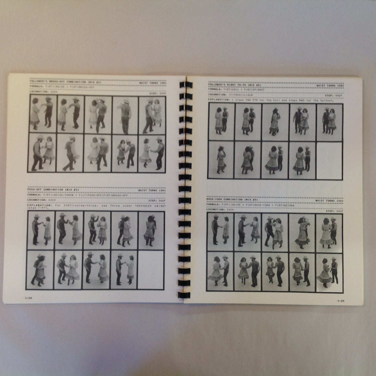 Vintage 1983 Spiral Bound Country & Western Dance Manual Michael Femiano Swing Round Two Step Line