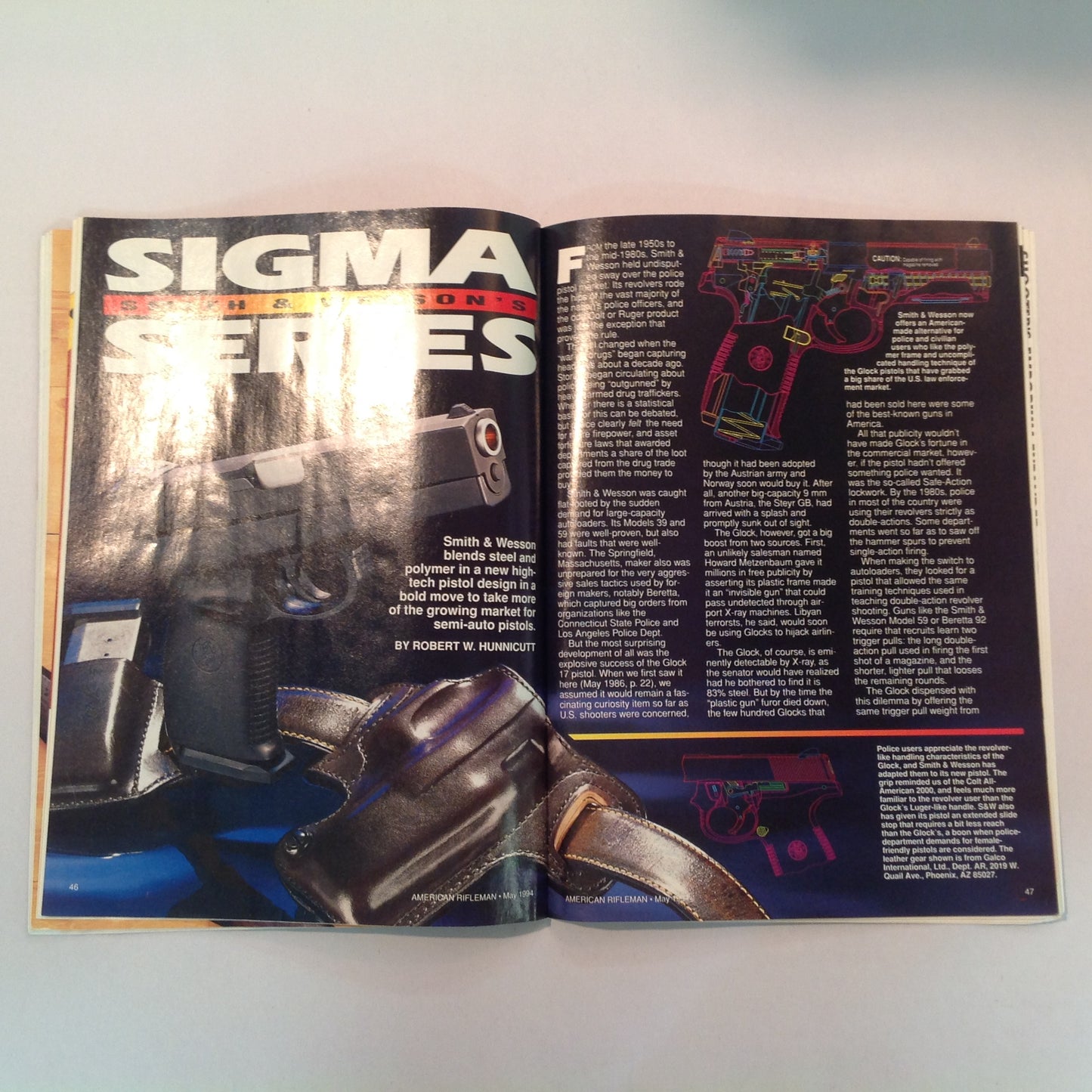Vintage May 1994 American Rifleman Magazine Exclusive: .357 Sig Auto Test Report New S&W Sigma Series NRA Members Vote