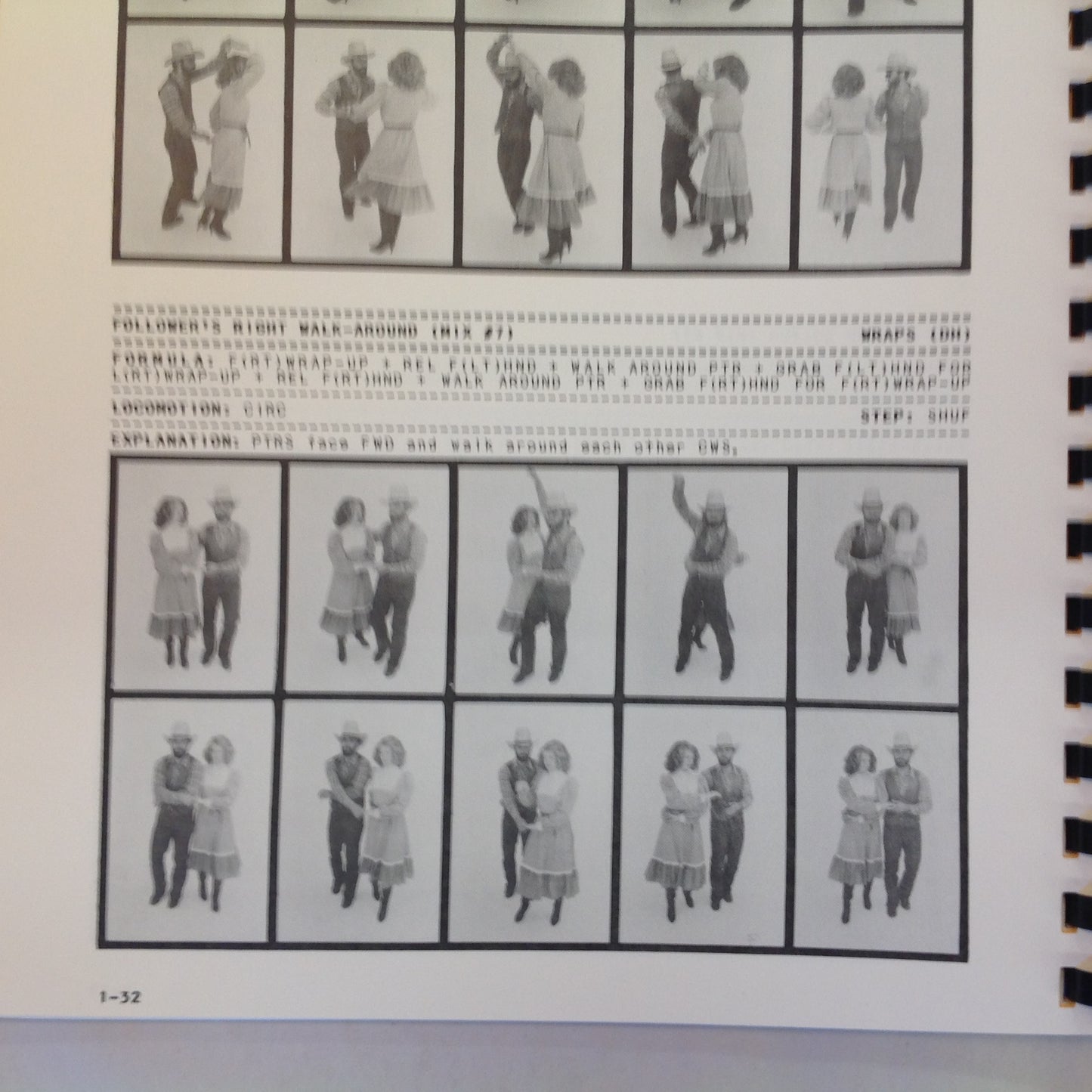 Vintage 1983 Spiral Bound Country & Western Dance Manual Michael Femiano Swing Round Two Step Line