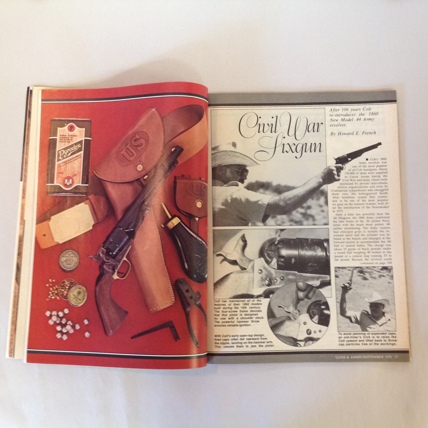 Vintage Sep 1979 Guns & Ammo Magazine .22 Rimfire Rifle Roundup Safari Arms Winchester Luftwaffe Colt 1860