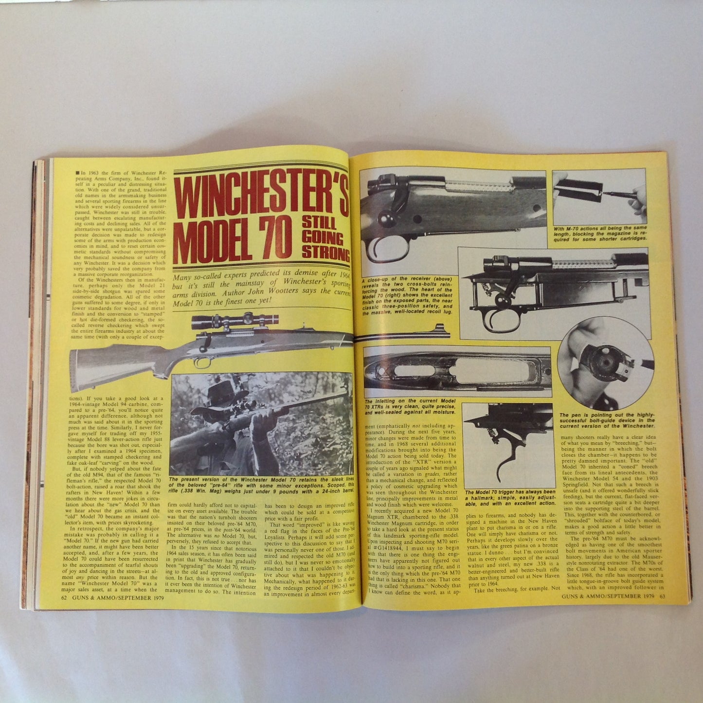 Vintage Sep 1979 Guns & Ammo Magazine .22 Rimfire Rifle Roundup Safari Arms Winchester Luftwaffe Colt 1860