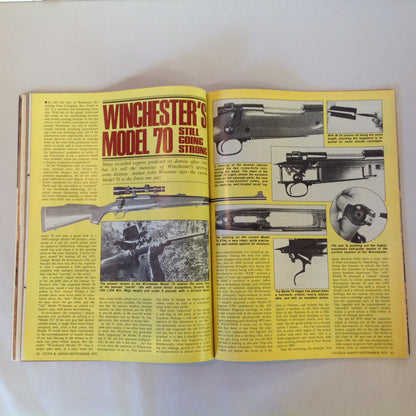 Vintage Sep 1979 Guns & Ammo Magazine .22 Rimfire Rifle Roundup Safari Arms Winchester Luftwaffe Colt 1860