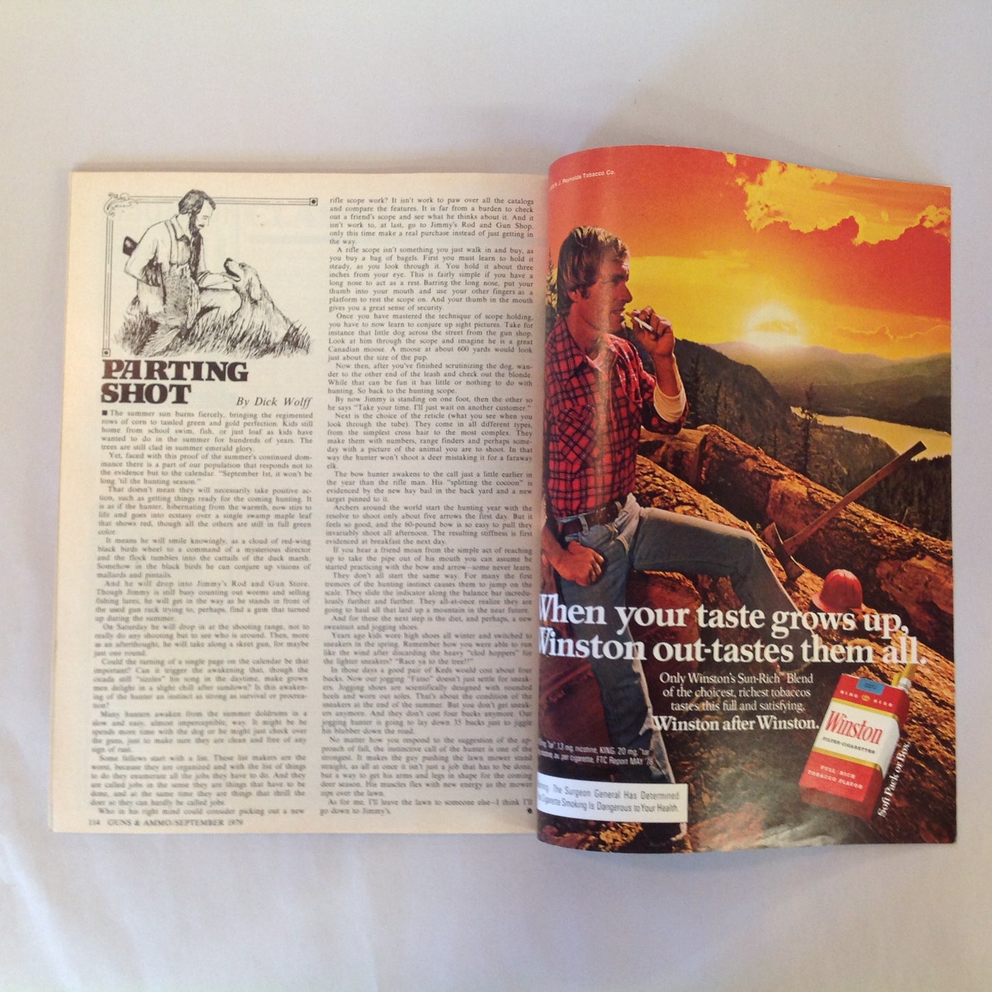 Vintage Sep 1979 Guns & Ammo Magazine .22 Rimfire Rifle Roundup Safari Arms Winchester Luftwaffe Colt 1860