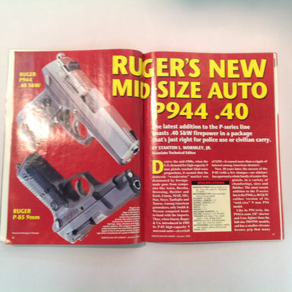 Vintage Jan 1996 American Rifleman Magazine Celebrating 125 Years NRA Ruger P944 Truth at Ruby Ridge