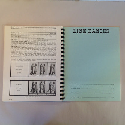 Vintage 1983 Spiral Bound Country & Western Dance Manual Michael Femiano Swing Round Two Step Line