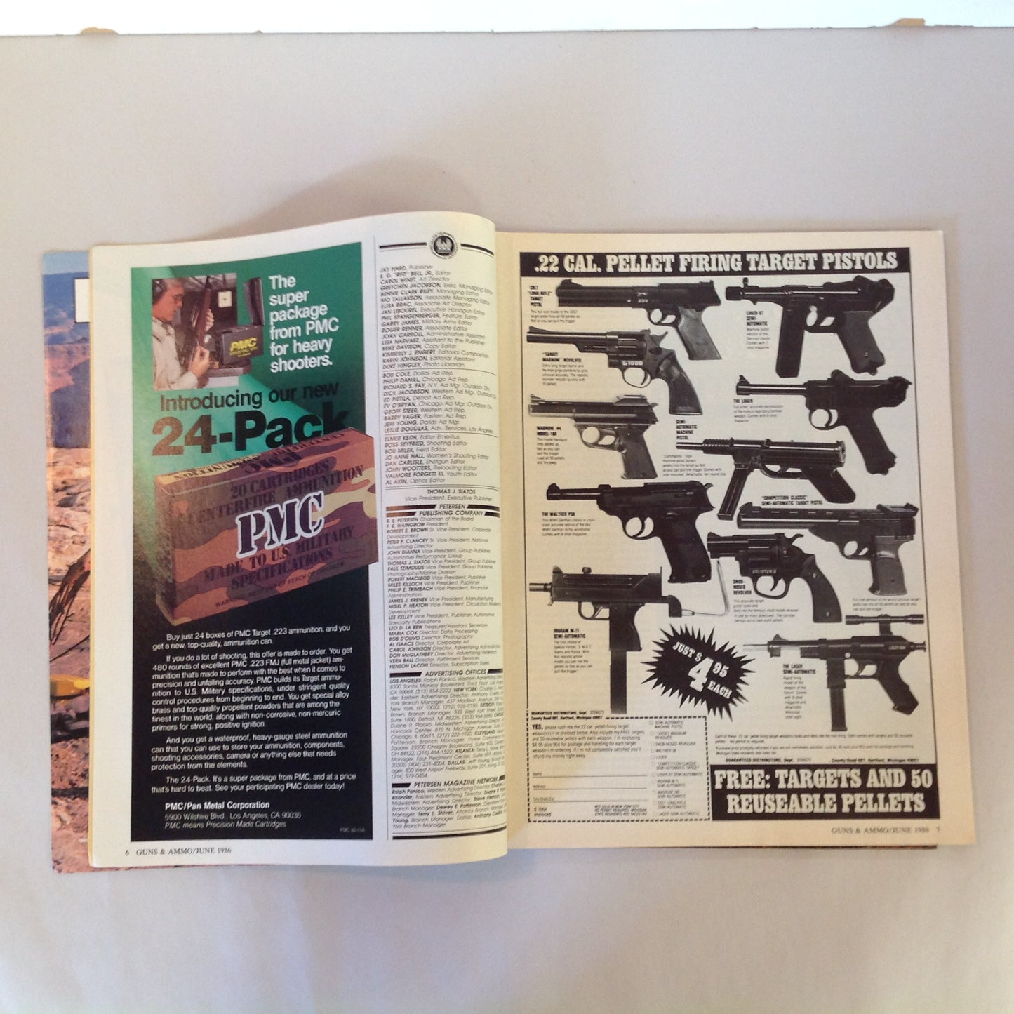 Vintage Jun 1986 Guns & Ammo Magazine Elmer Keith Commemorative