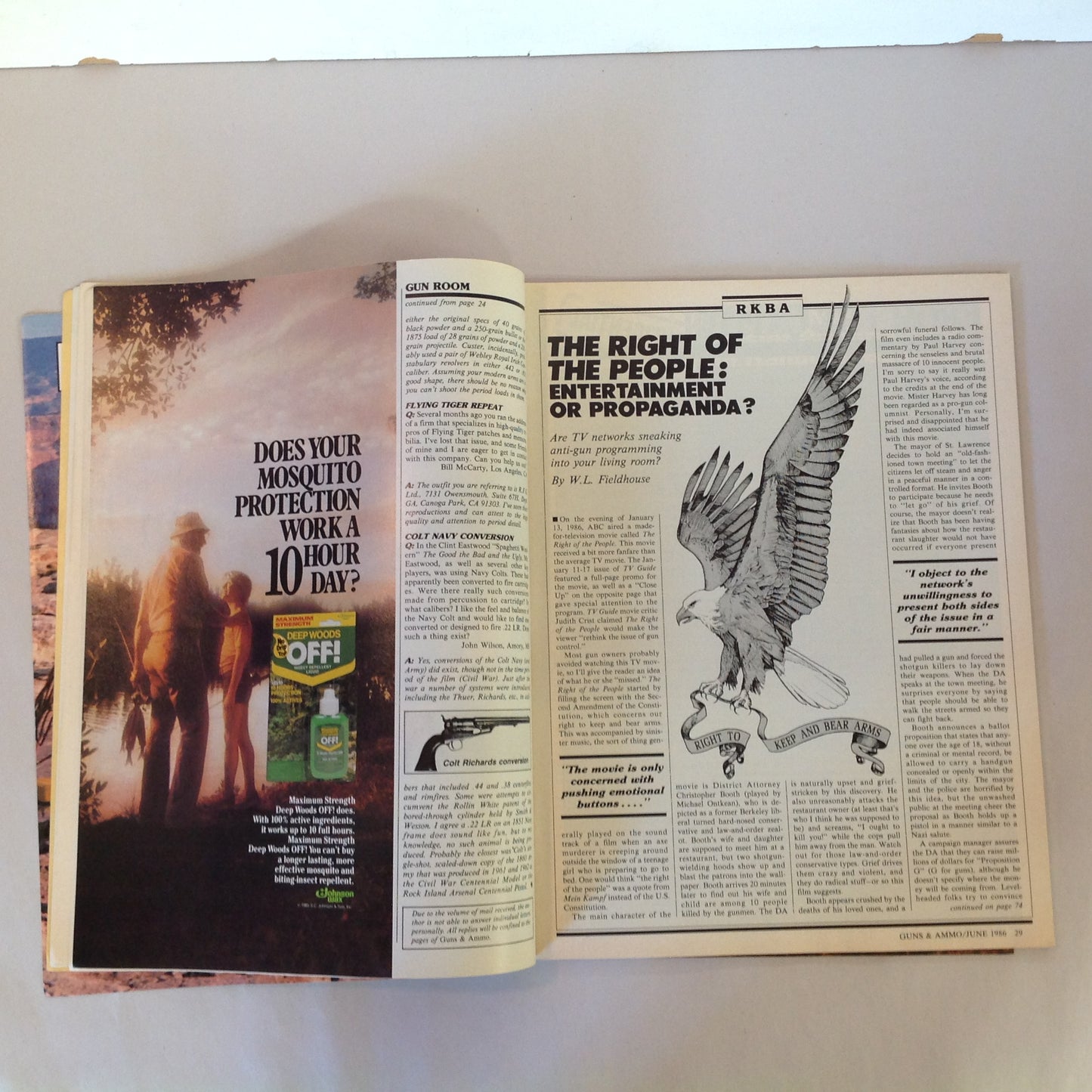 Vintage Jun 1986 Guns & Ammo Magazine Elmer Keith Commemorative