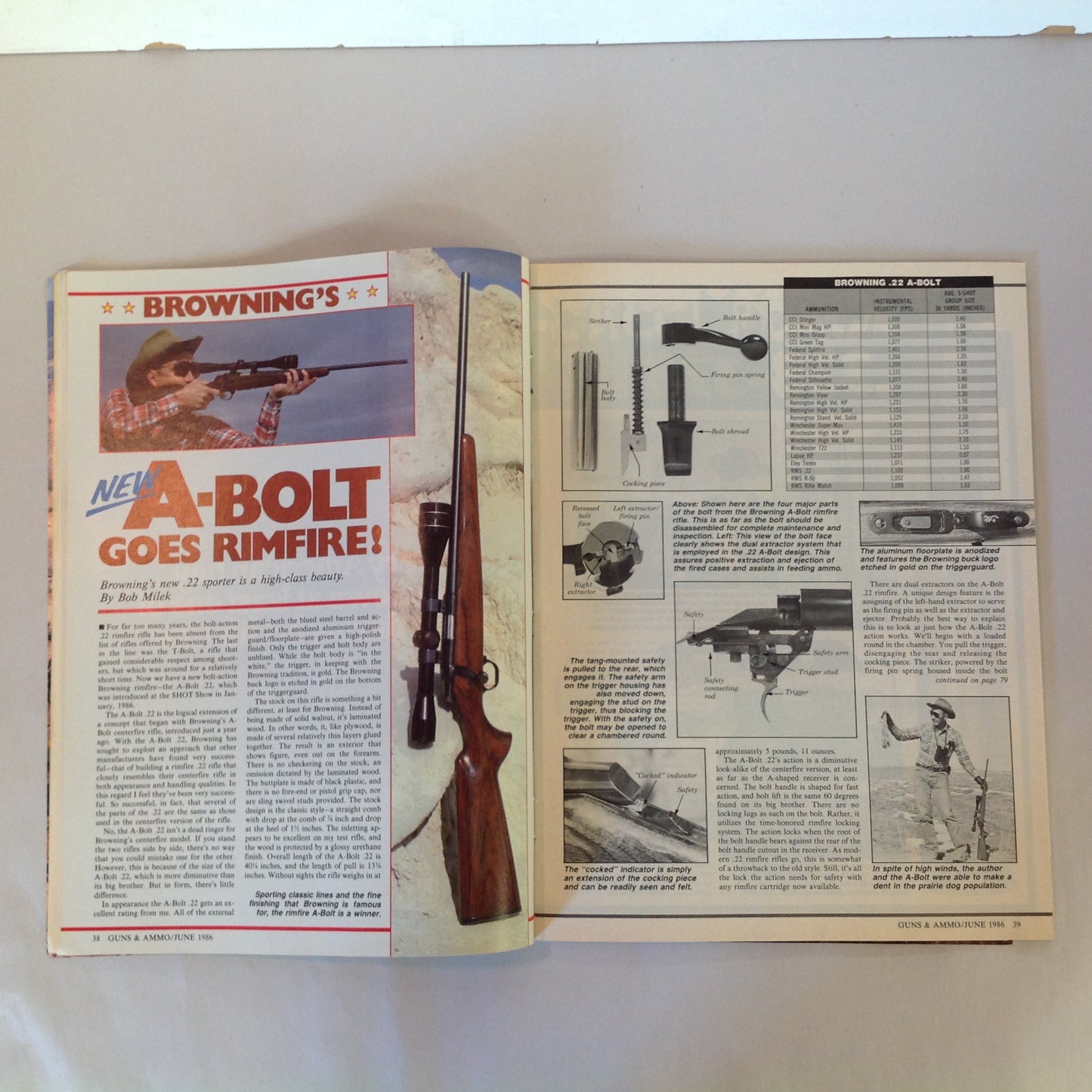 Vintage Jun 1986 Guns & Ammo Magazine Elmer Keith Commemorative