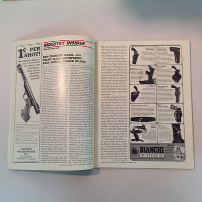 Vintage Nov/Dec 1980 The American Handgunner Magazine 1980 Bianchi Shoot Custom Safari Gun Giveaway