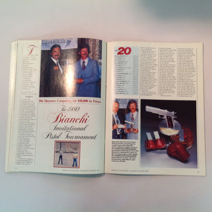 Vintage Nov/Dec 1980 The American Handgunner Magazine 1980 Bianchi Shoot Custom Safari Gun Giveaway