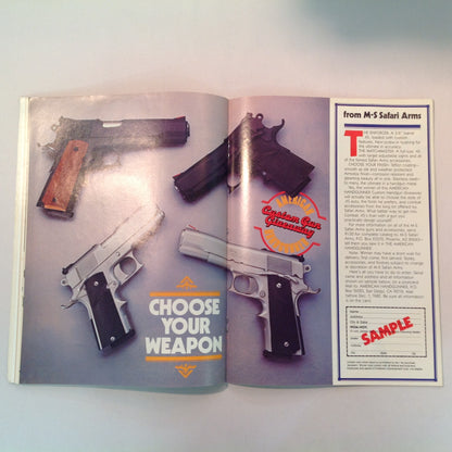 Vintage Nov/Dec 1980 The American Handgunner Magazine 1980 Bianchi Shoot Custom Safari Gun Giveaway