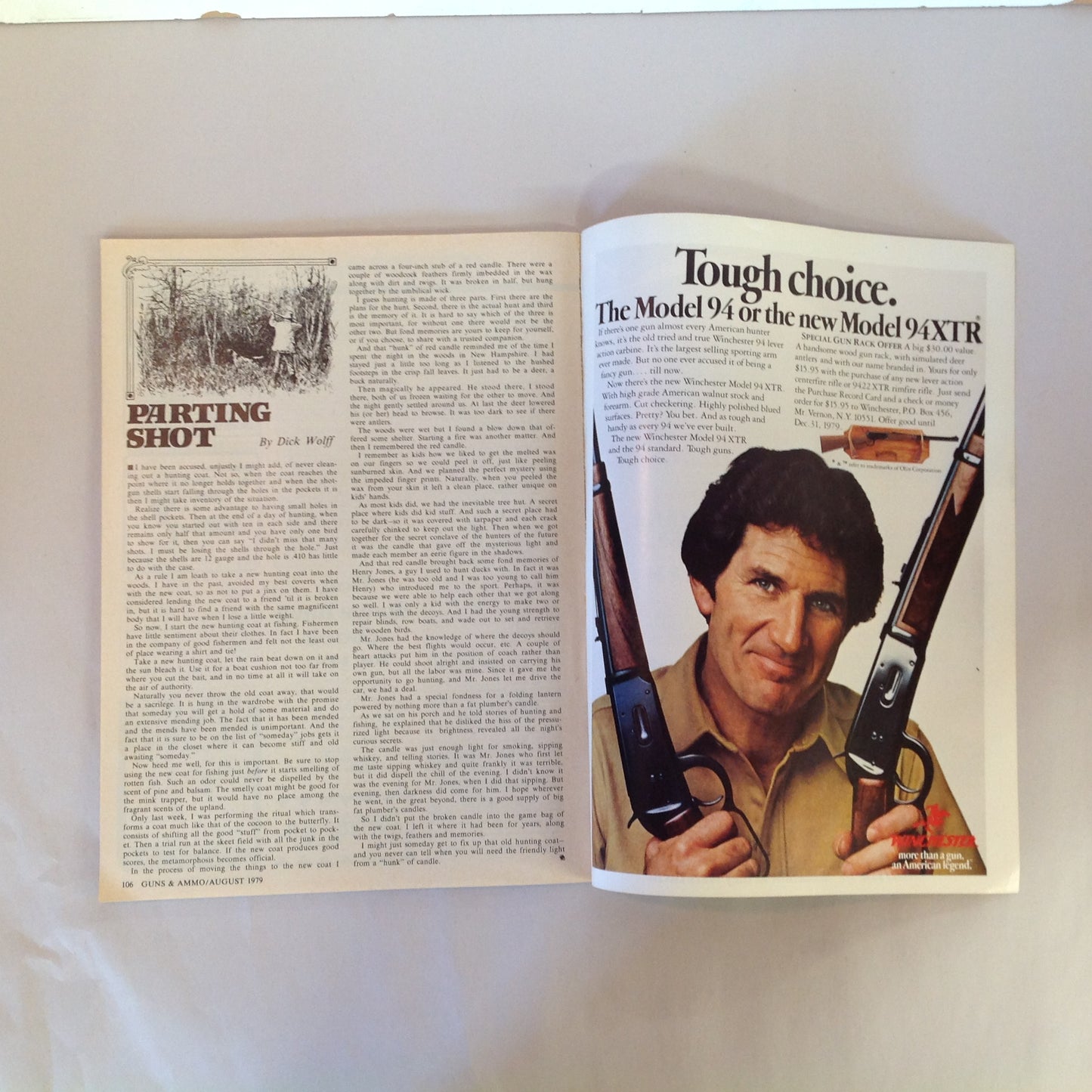 Vintage Aug 1979 Guns & Ammo Magazine Colt Charter Arms Commemorative
