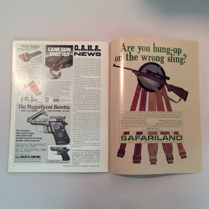 Vintage Nov/Dec 1980 The American Handgunner Magazine 1980 Bianchi Shoot Custom Safari Gun Giveaway