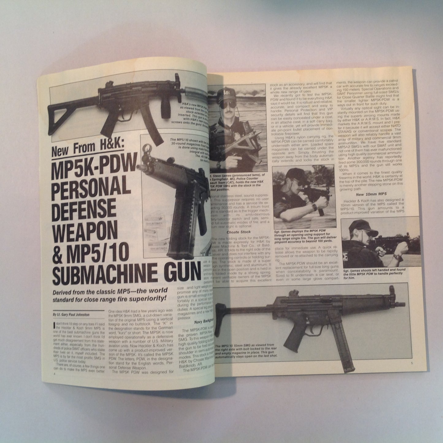 Vintage 1992 Special Weapons for Military and Police Magazine Complete Guide Best Ammo for Tactical Scenario Gun Tests Guide to Police Shotguns and Carbines