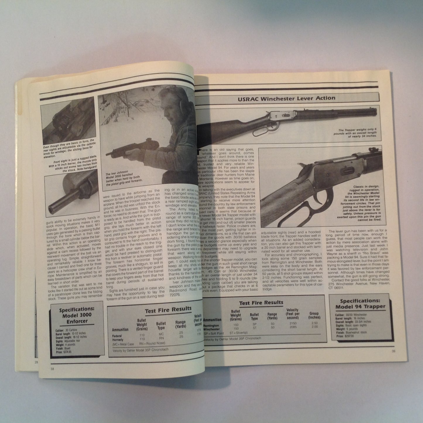 Vintage 1992 Special Weapons for Military and Police Magazine Complete Guide Best Ammo for Tactical Scenario Gun Tests Guide to Police Shotguns and Carbines