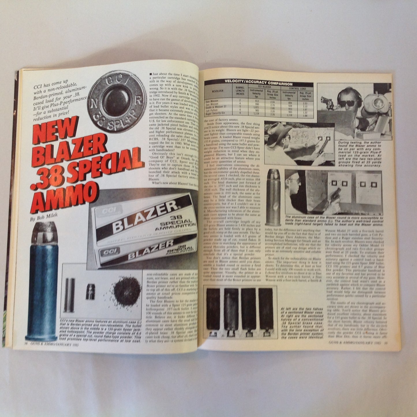 Vintage Jan 1982 Guns & Ammo Magazine .25 ACP Uzi
