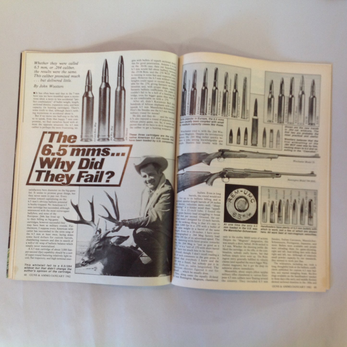 Vintage Jan 1982 Guns & Ammo Magazine .25 ACP Uzi