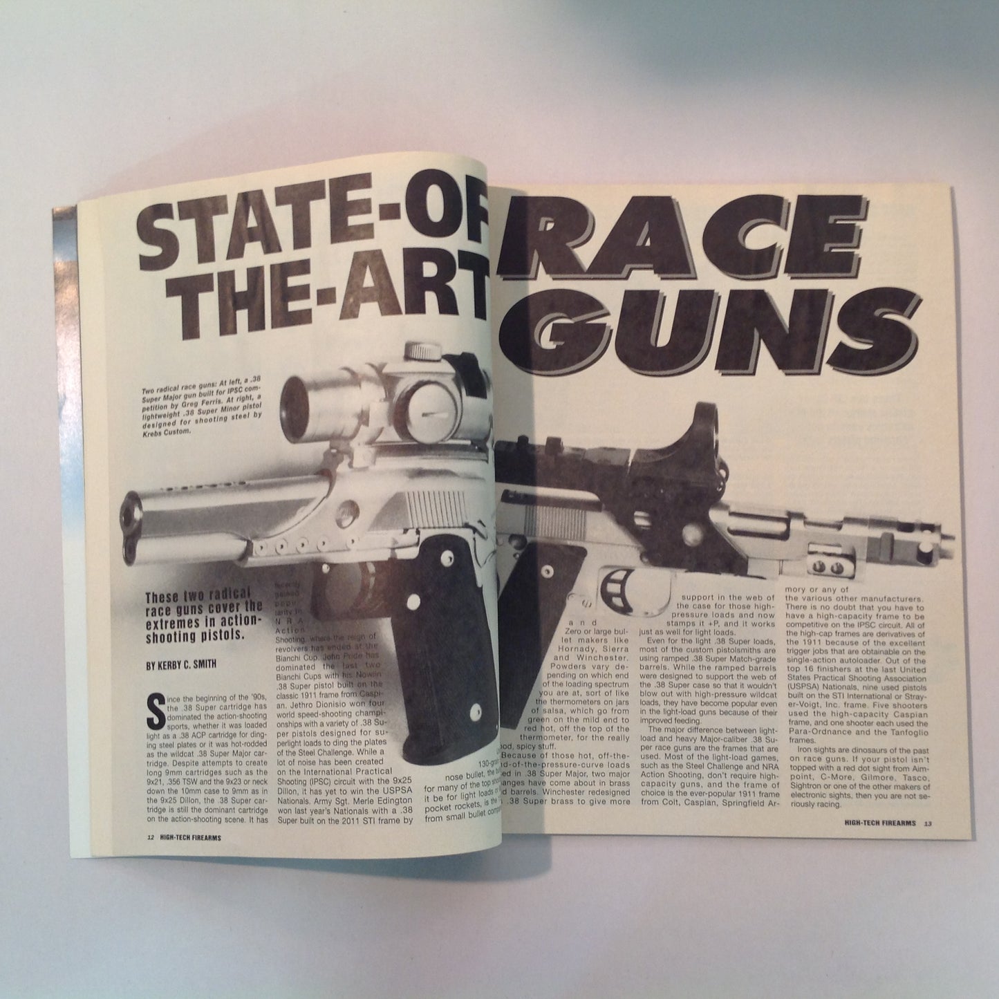 Vintage 1994 Guns & Ammo Magazine Presents High-Tech Firearms Handguns and Rifles of the 21st Century!
