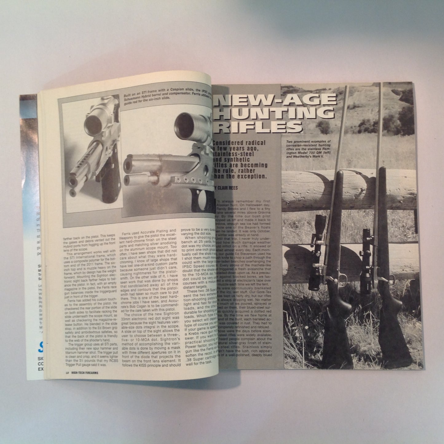 Vintage 1994 Guns & Ammo Magazine Presents High-Tech Firearms Handguns and Rifles of the 21st Century!